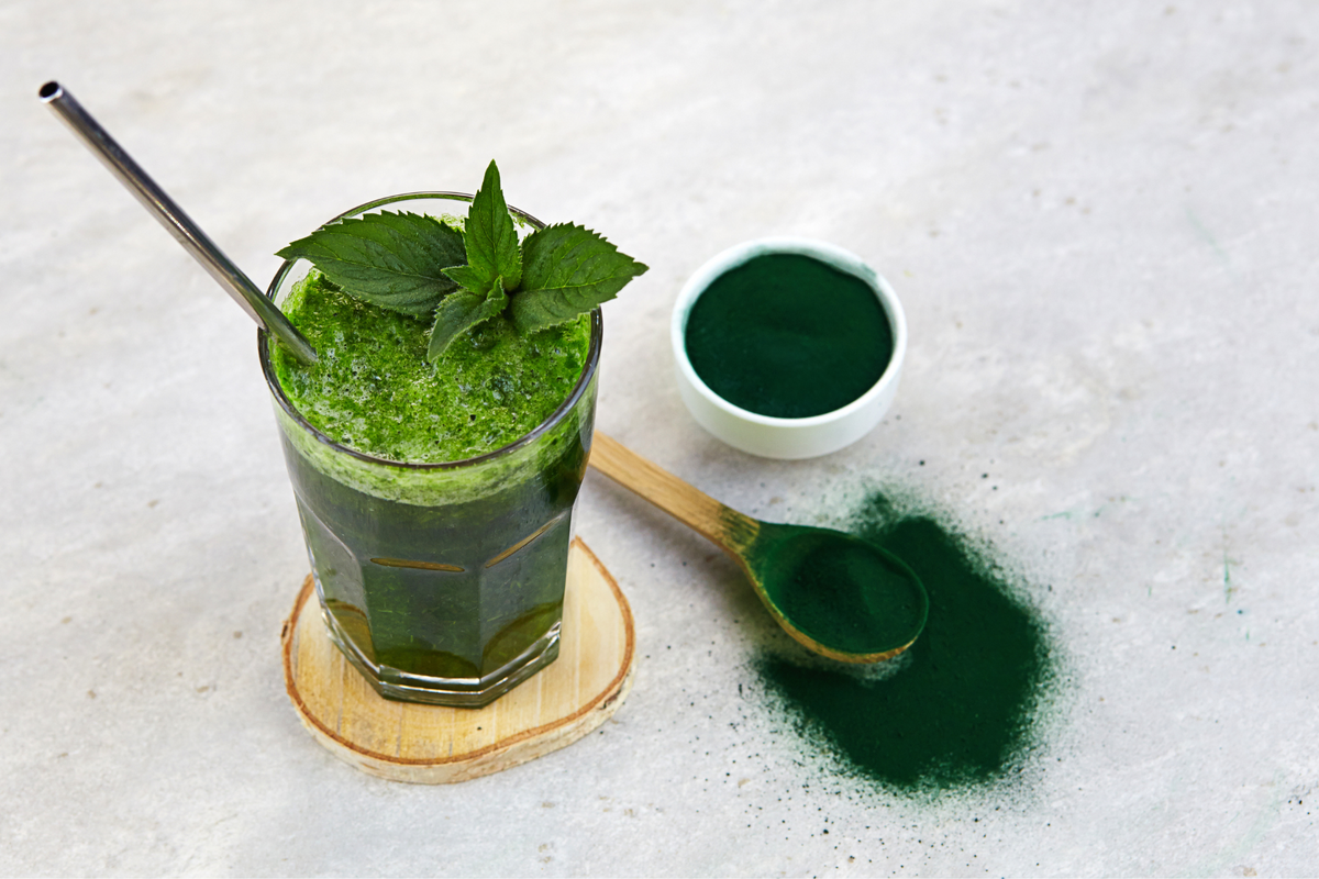 Smoothie groen algen plankton stralende huid beautysups