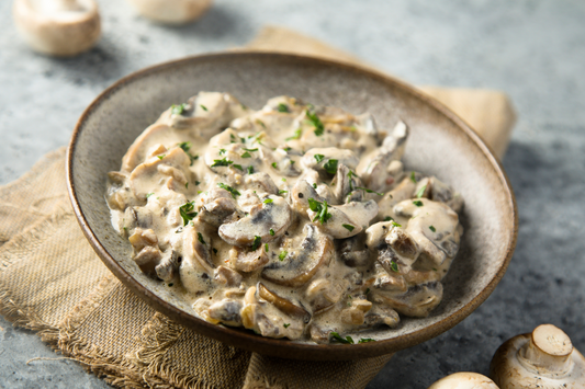 vegan champignon ragout voor gezondheid stralende huid beautysups