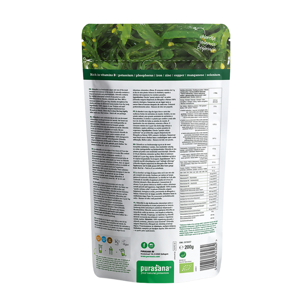 Purasana Biologische Chlorella (poeder)