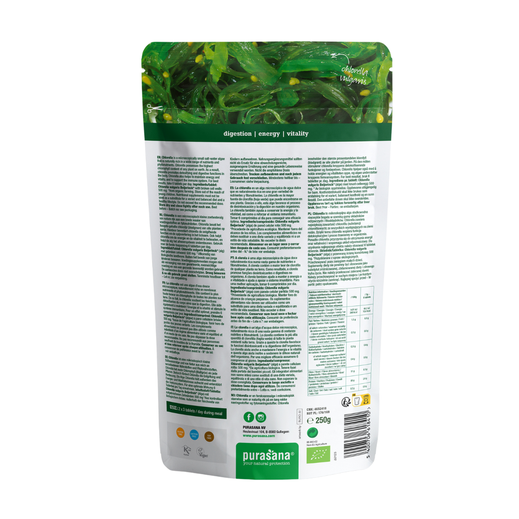Purasana Biologische Chlorella (tabletten)