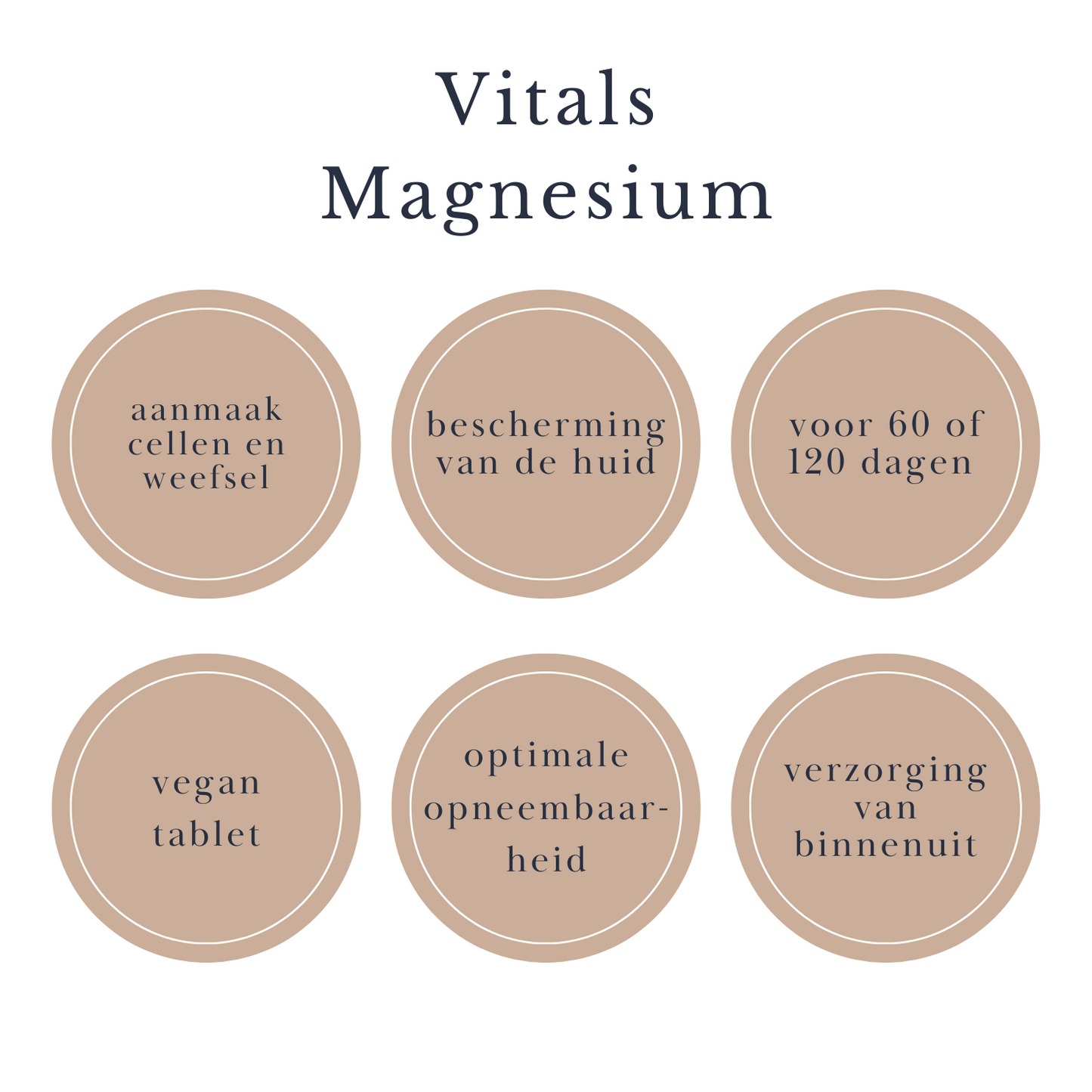 Vitals magnesium bisglycinaat beautysups