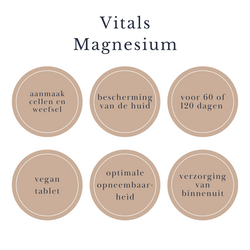 Vitals magnesium bisglycinaat beautysups
