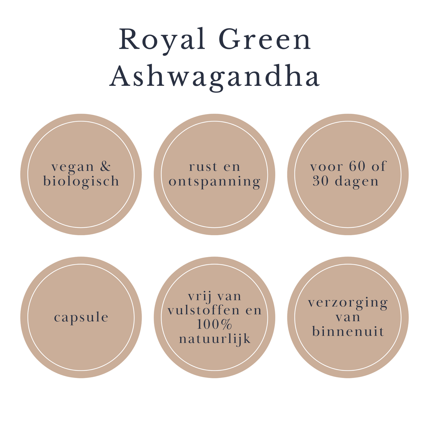 Royal Green Ashwagandha Biologisch beautysups 60 caps