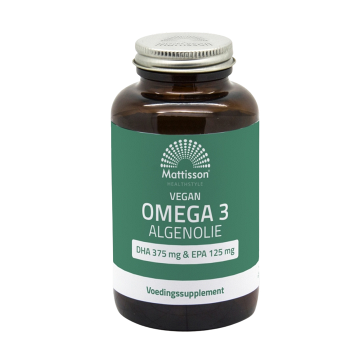 Omega 3 vetzuren DHA en EPA, algenolie