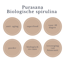 Purasana Biologische Spirulina - poeder 200g beautysups